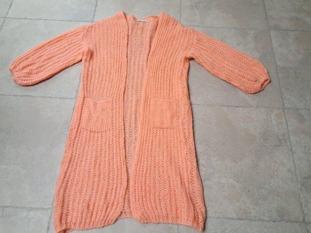 Lange zachte cardigan mt Large, Kleding | Dames, Truien en Vesten, JBC, Maat 42/44 (L), Oranje, Ophalen of Verzenden