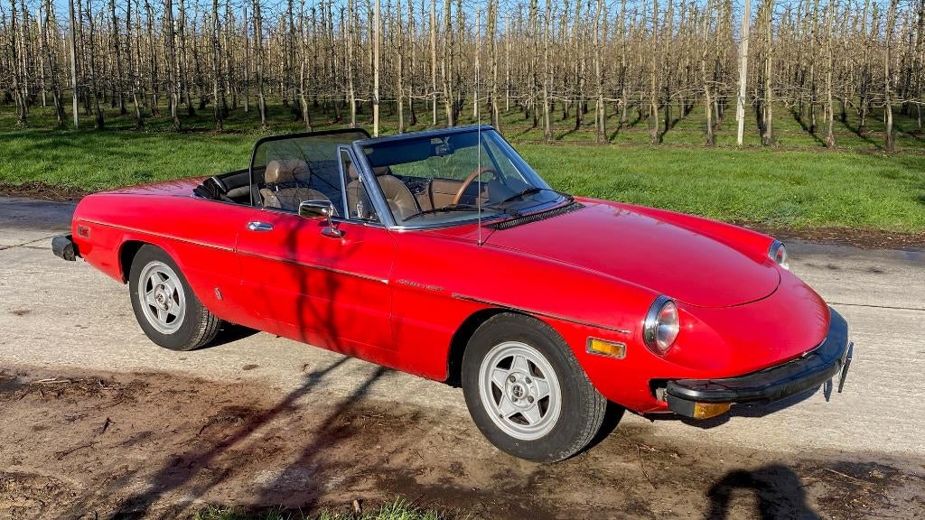 Alfa Romeo Spider Veloce 2.0 1982 Coda Tronca, Autos, Alfa Romeo, Rouge, Boîte manuelle, 2 portes, Particulier