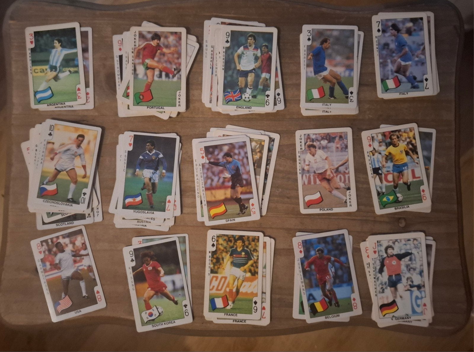 Genre Panini 69 verschillende afbeeldingen voetbal kauwgom, Ophalen of Verzenden