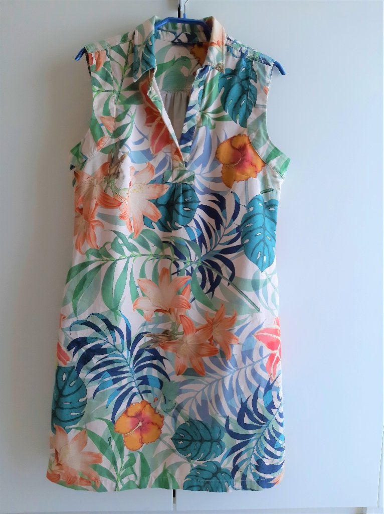 Te koop: In goede staat: Mooie jurkje van "Terre Bleue", 42, Vêtements | Femmes, Taille 42/44 (L), Au-dessus du genou, Comme neuf