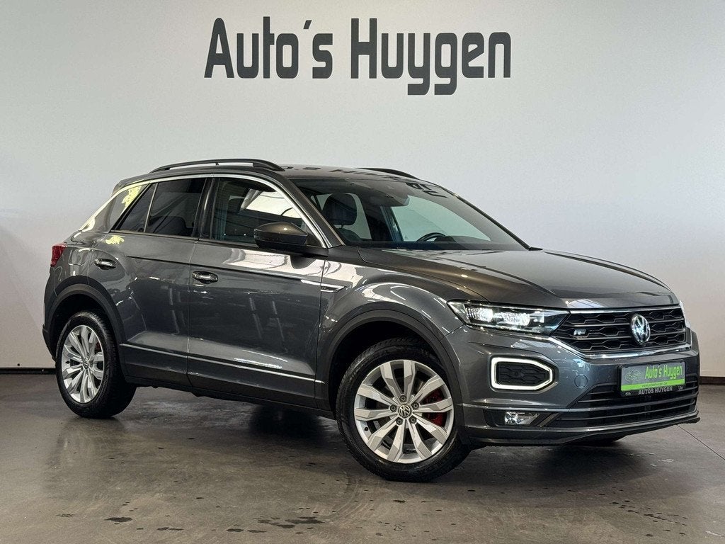 Volkswagen T-Roc 1.5 TSI R-Line DSG/Automaat (automatique), Autos, Volkswagen, Argent ou Gris, Achat, Entreprise, Noir