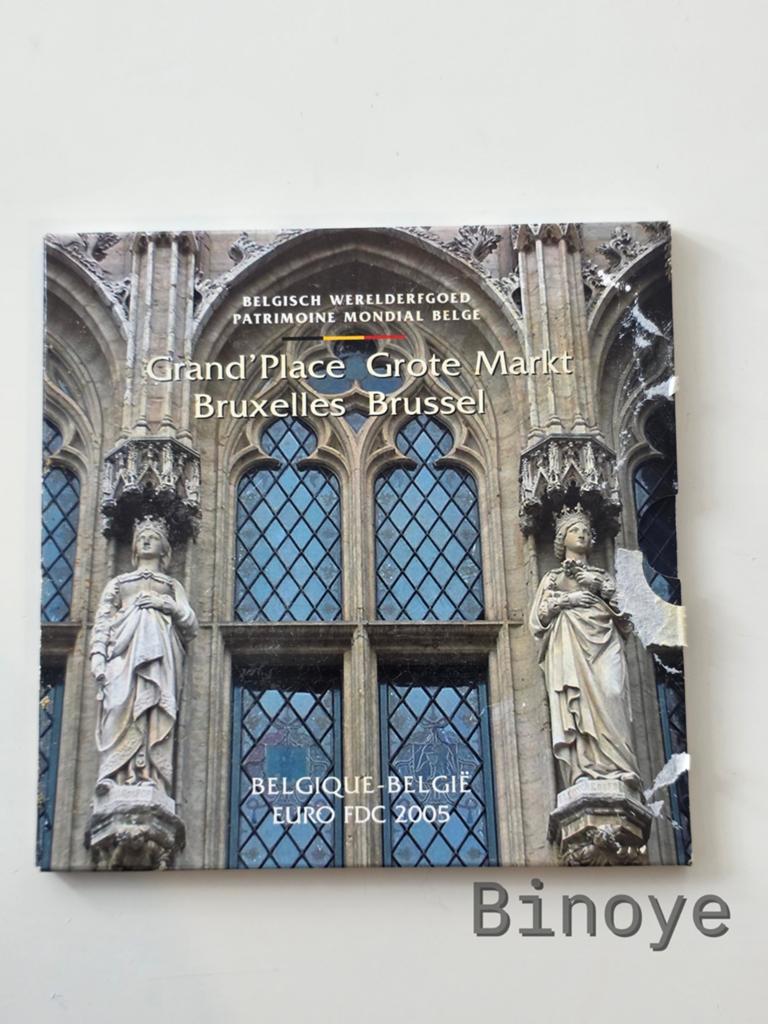 Série euro Belgique 2005 Grand Place FDC, Enlèvement ou Envoi, Belgique, Série