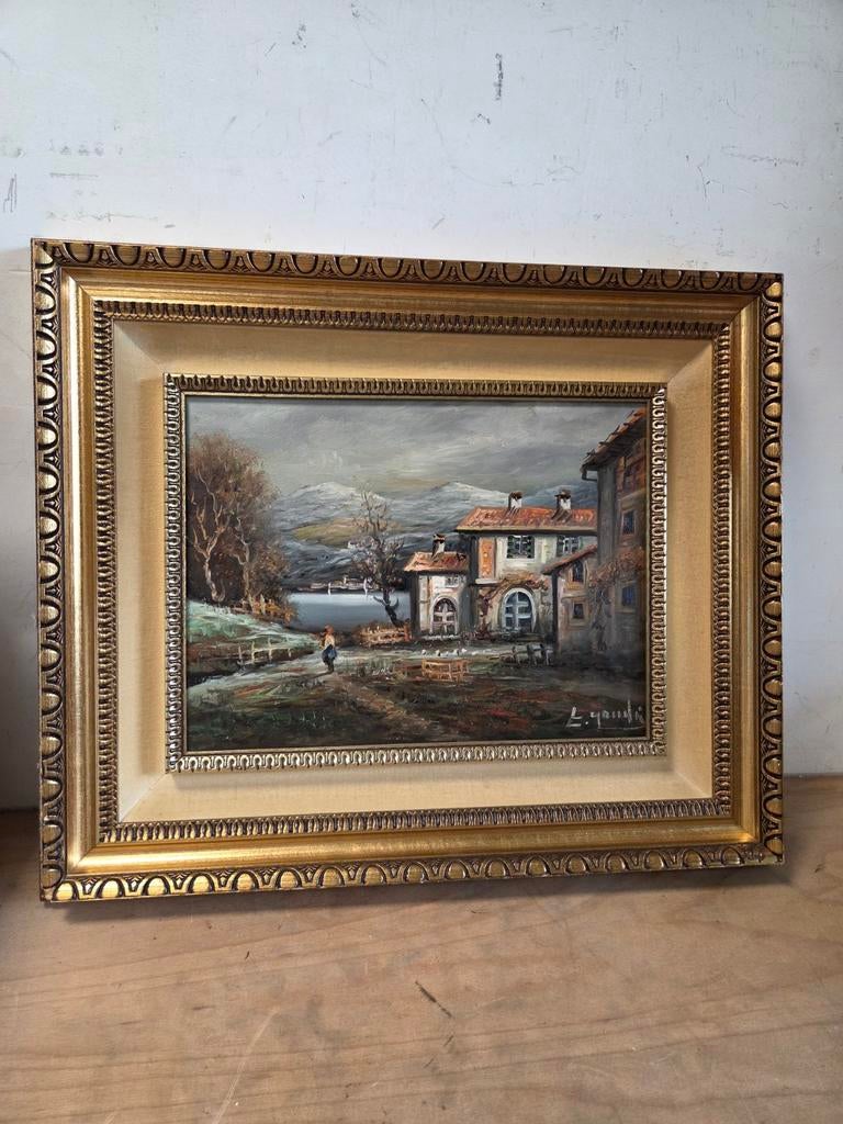 Schilderij Kunstenaar F GAUDIN, Antiquités & Art, Art | Peinture | Classique, Enlèvement