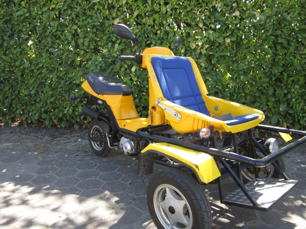 dijkman 3 wieler gehandicapten vervoer bakbrommer, Fietsen en Brommers, Brommers | Overige merken, Ophalen, Gebruikt, 49 cc, Klasse B (45 km/u)