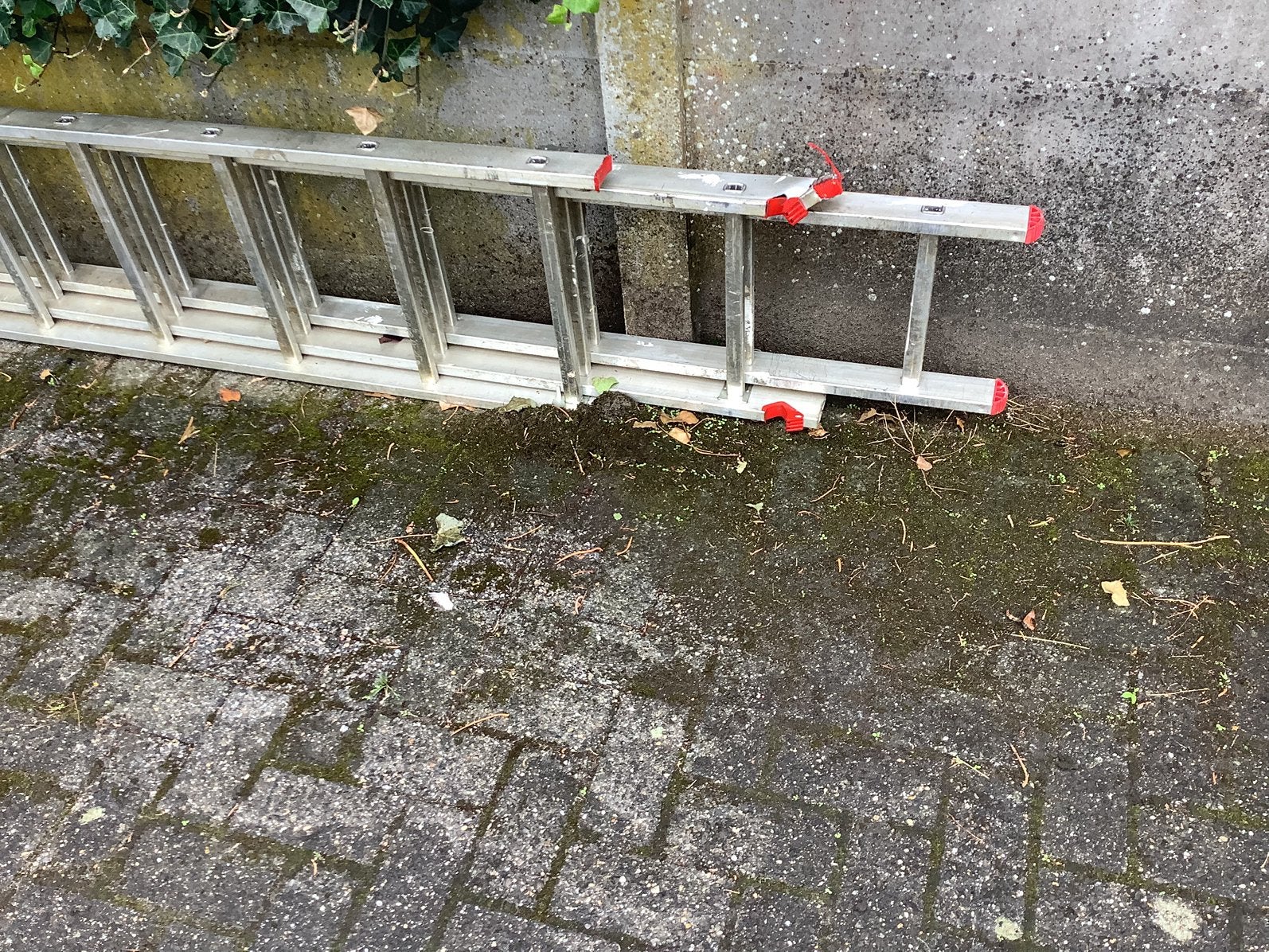 Gratis ladder alum 3 slag, Enlèvement, Comme neuf, Échelle