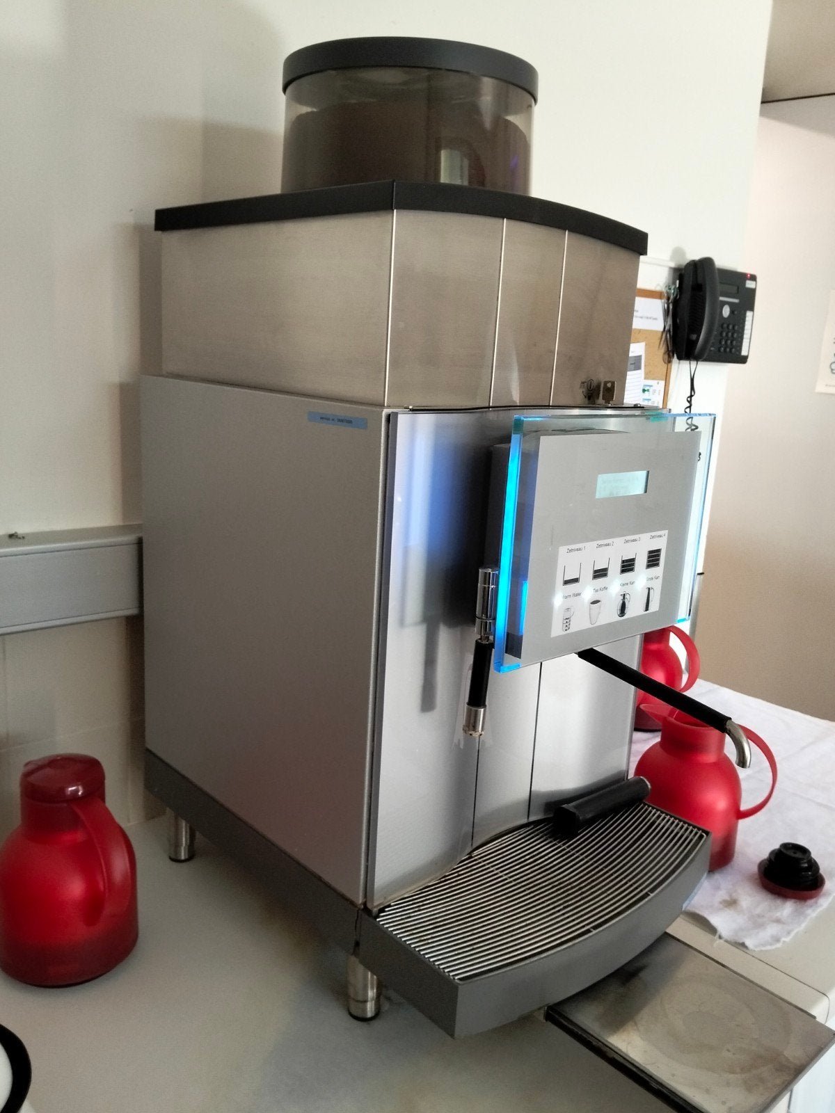 koffiemachine groot debiet Bremer, Ophalen