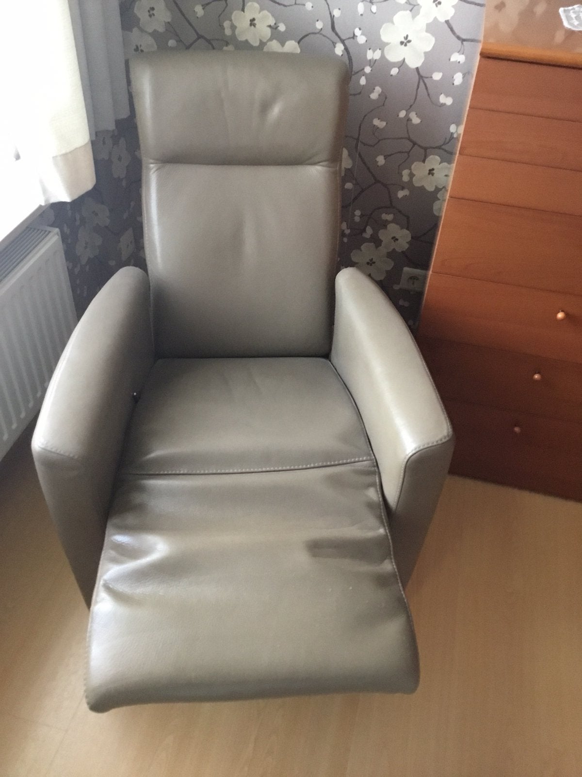 Lederen relax, Maison & Meubles, Fauteuils, Enlèvement, Comme neuf