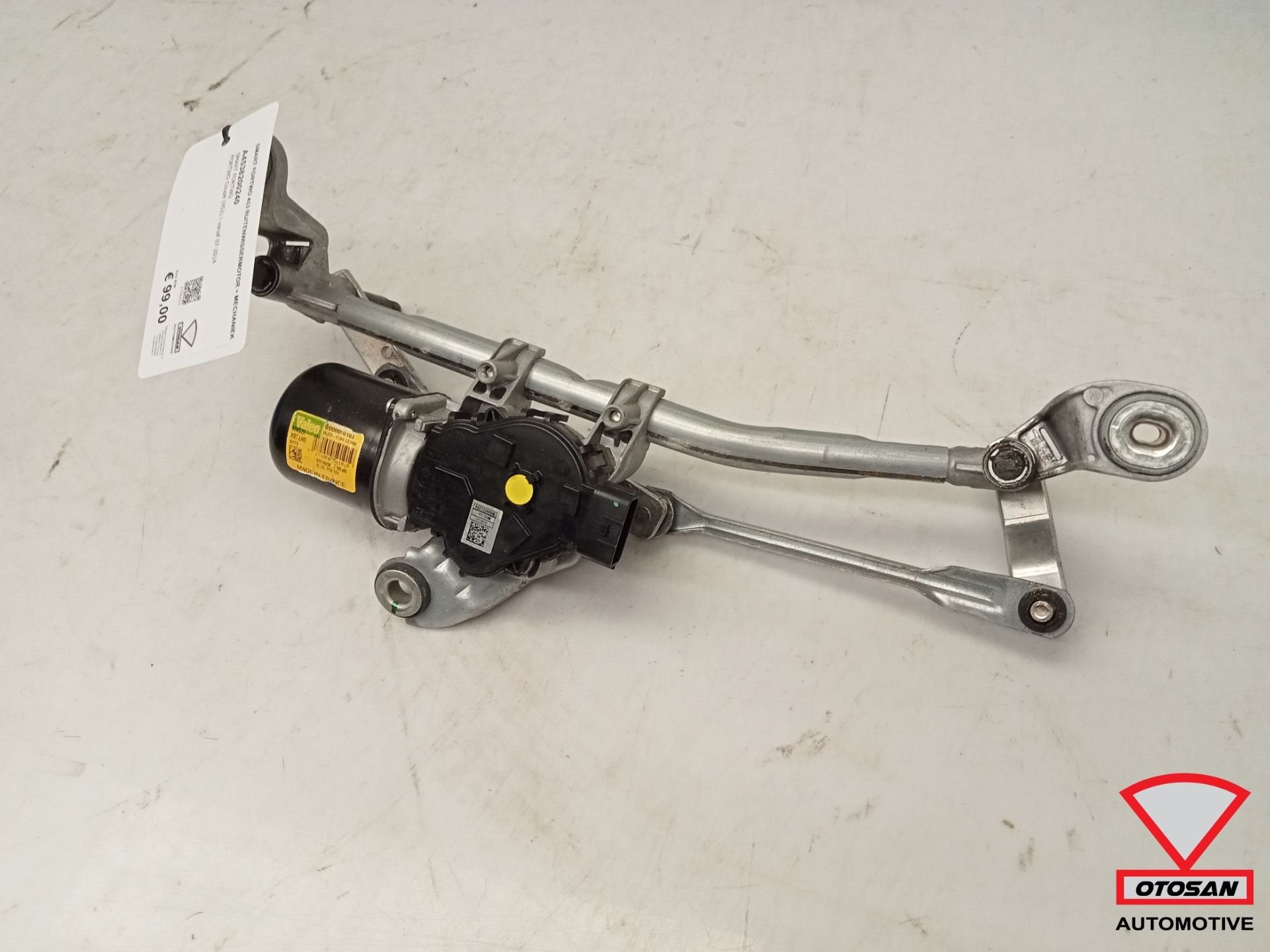Moteur et m canisme d'essuie-glace Smart Fortwo 453 A4538200, Mercedes-Benz AG, Utilisé, Mercedesstrasse 120
70372  Stuttgart, DE