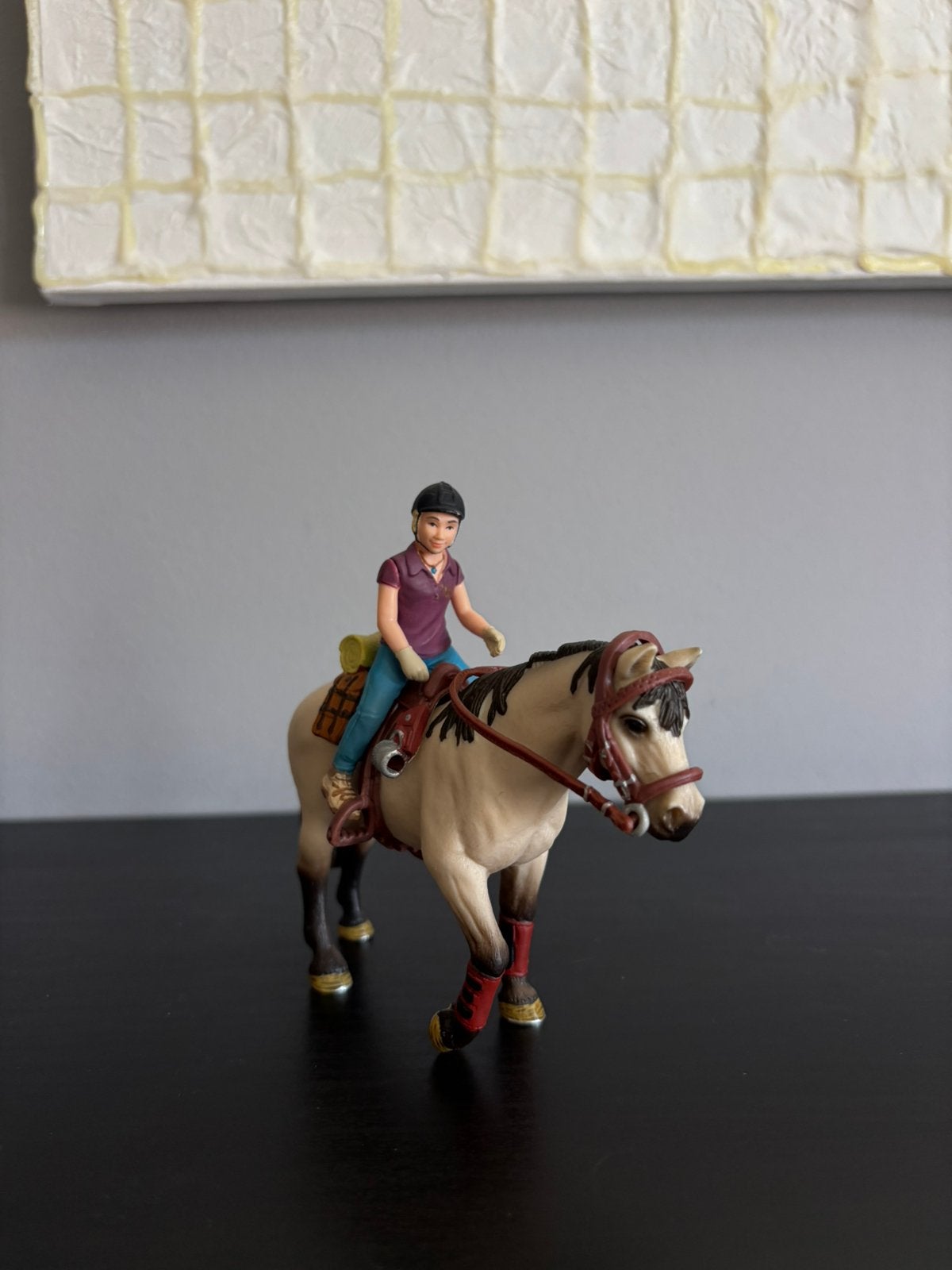 Schleich ruiter met wit paard, Verzamelen, Ophalen, Zo goed als nieuw