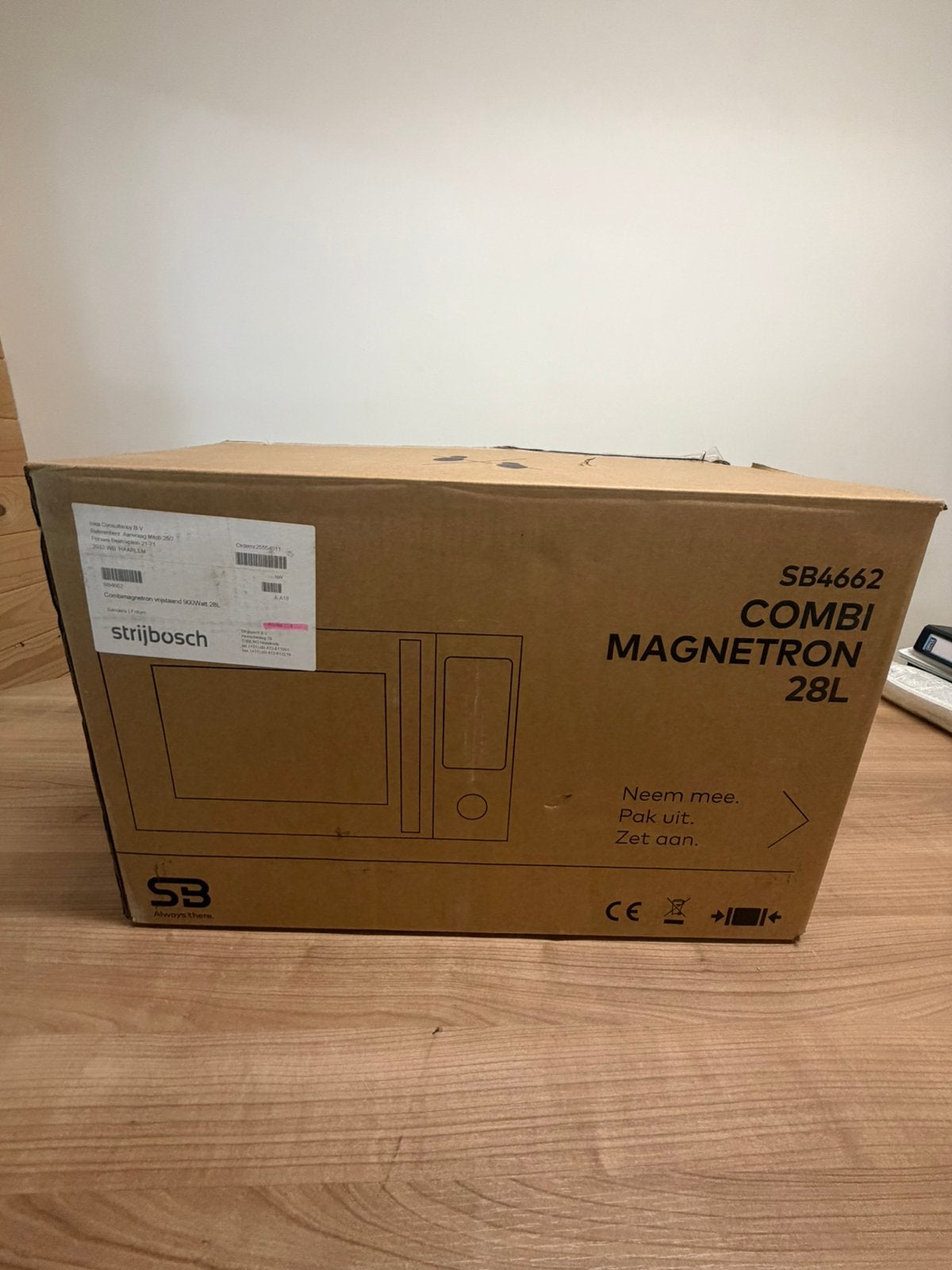 SB CombiMagnetron Vrijstaand 28L RVS Nieuw In De Doos, Elektronische apparatuur, Microgolfovens, Nieuw, Ophalen of Verzenden, Draaiplateau