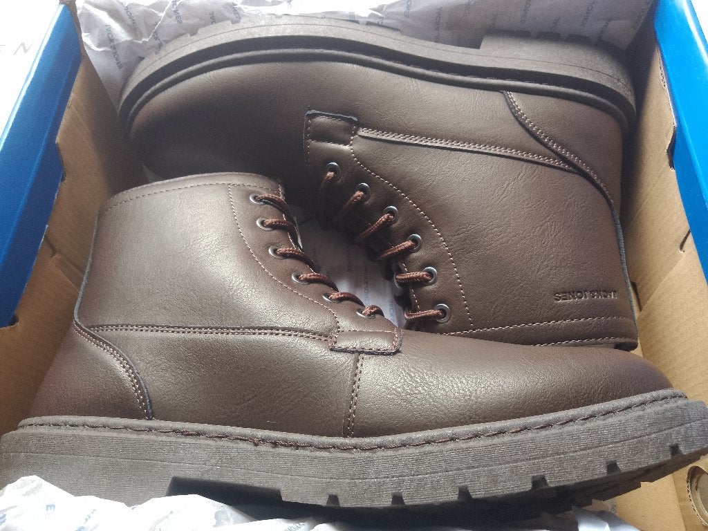 45 jack & jones veterboots in doos (70€), Kleding | Heren, Bruin, Verzenden, Boots, Nieuw