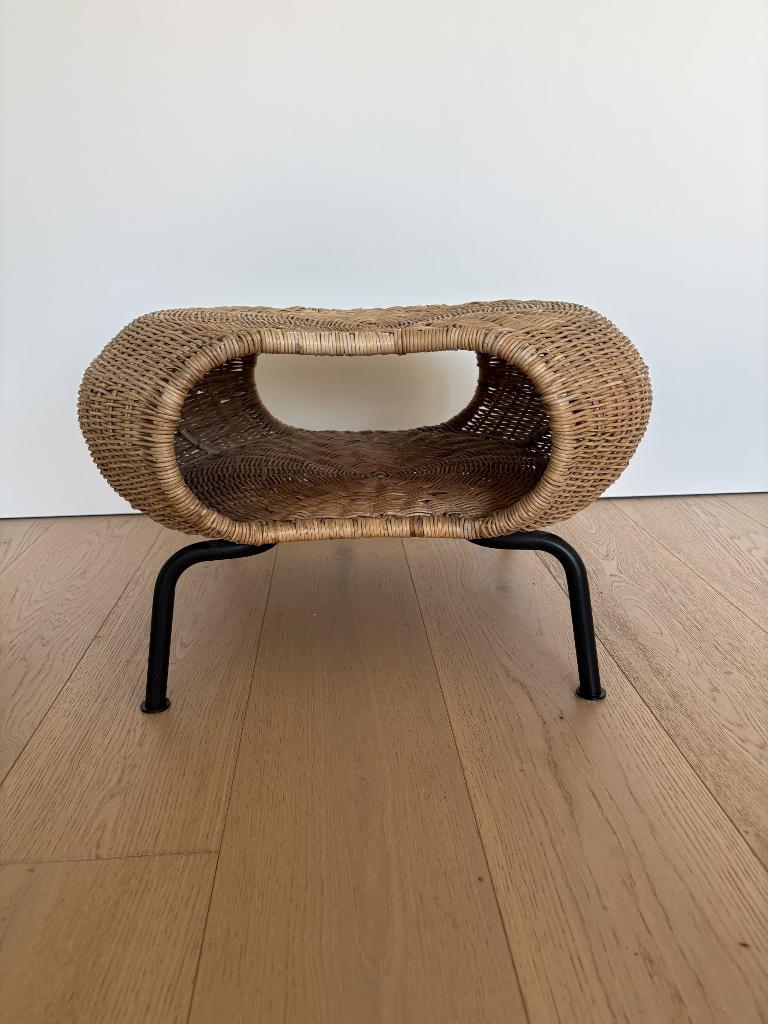 IKEA gamlehult rotan voetbank kastje met bergruimte, Enlèvement, Comme neuf