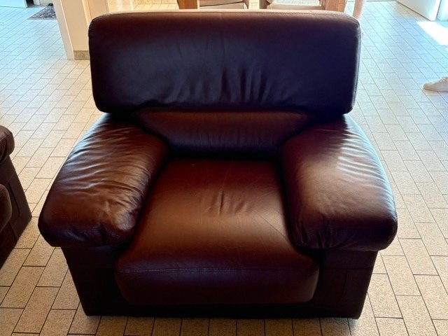 Zetel, Huis en Inrichting, Ophalen, Gebruikt, Driepersoons, Leer