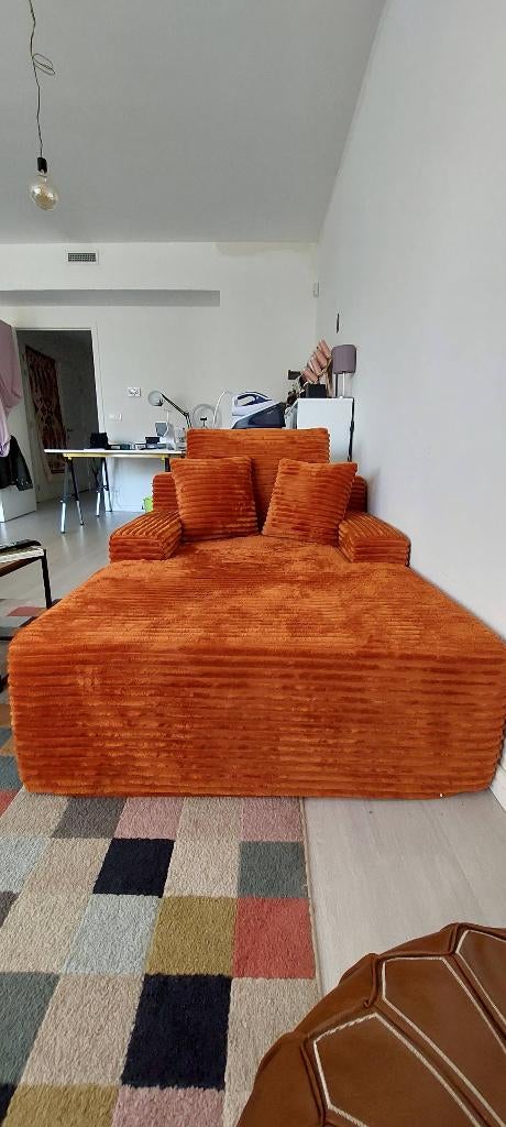 Fauteuil lounge, Maison & Meubles, 75 à 100 cm, 150 à 200 cm, Enlèvement, Tissus