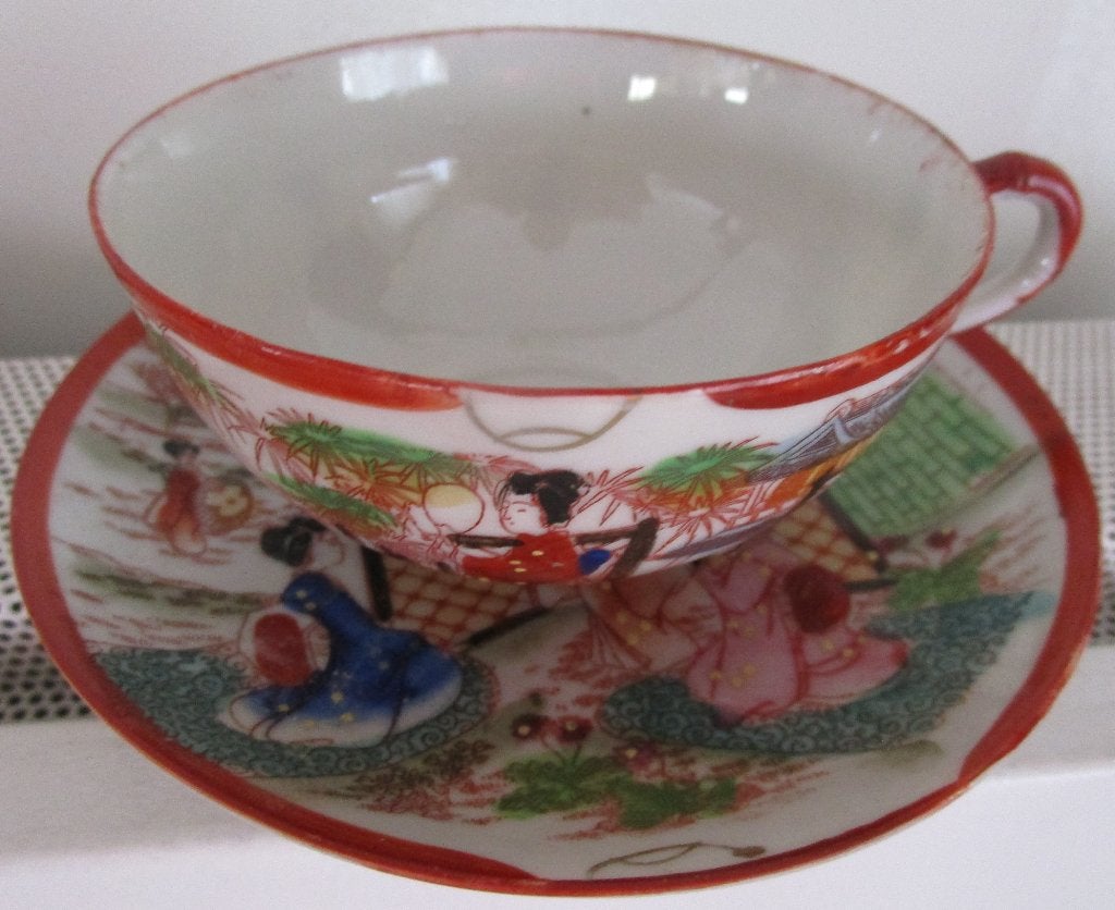 chinees porseleinen kop en schotel, Antiek en Kunst, Ophalen