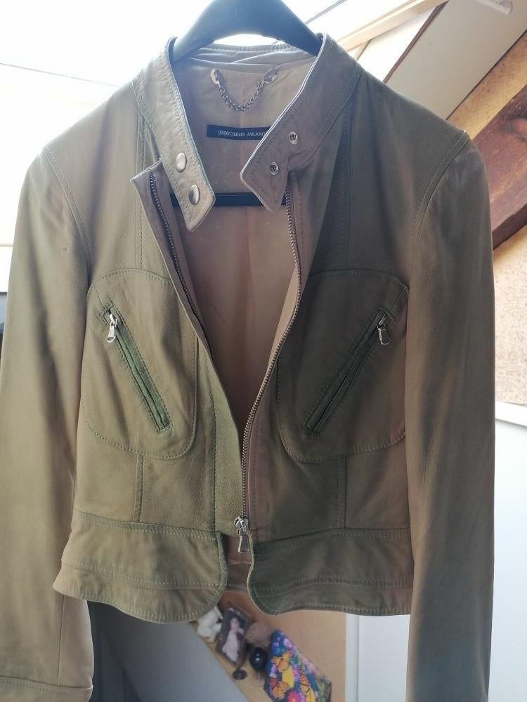 Lederen jasje ginger couture milano, Kleding | Dames, ANDERE, Beige, Ophalen of Verzenden, Jasje