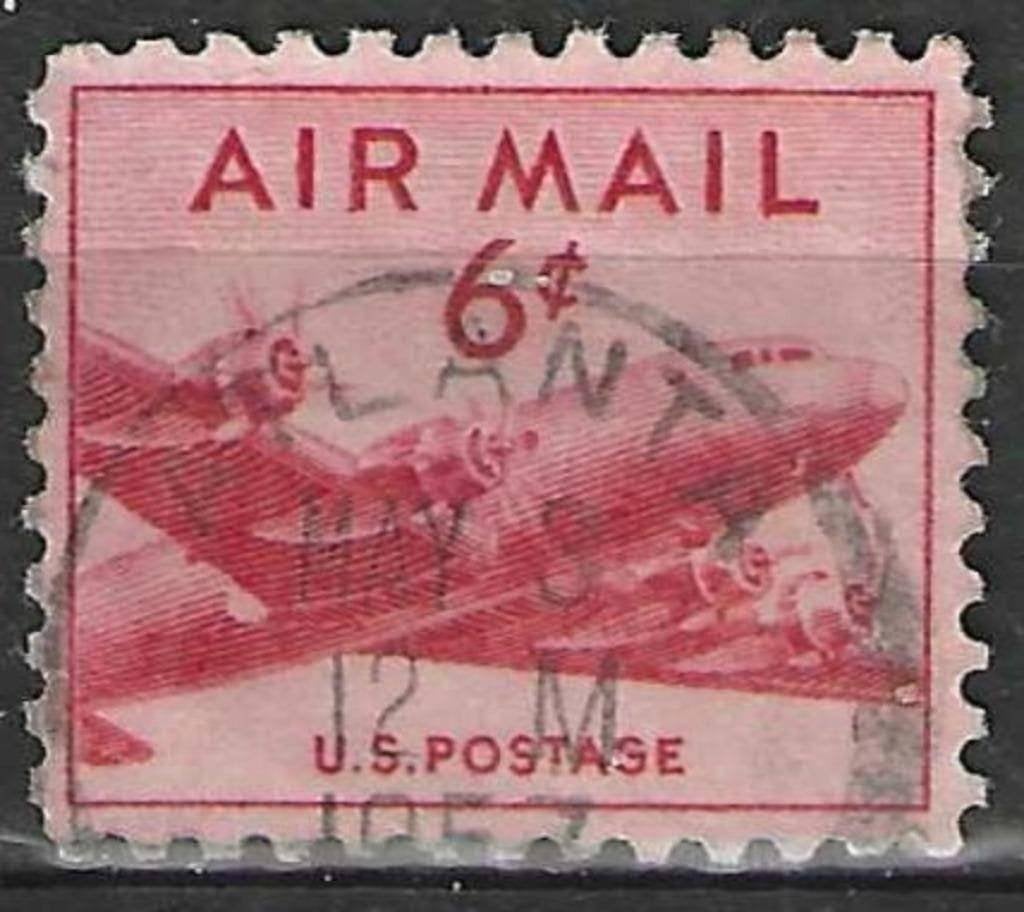États-Unis 1947/1948 - Yvert 35PA - Douglas DC-4 (ST), Envoi, Affranchi