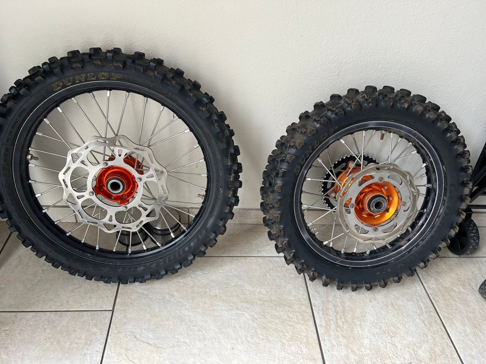 Ktm sx85 17/14 haan wheels set, Motos, Enlèvement, Utilisé