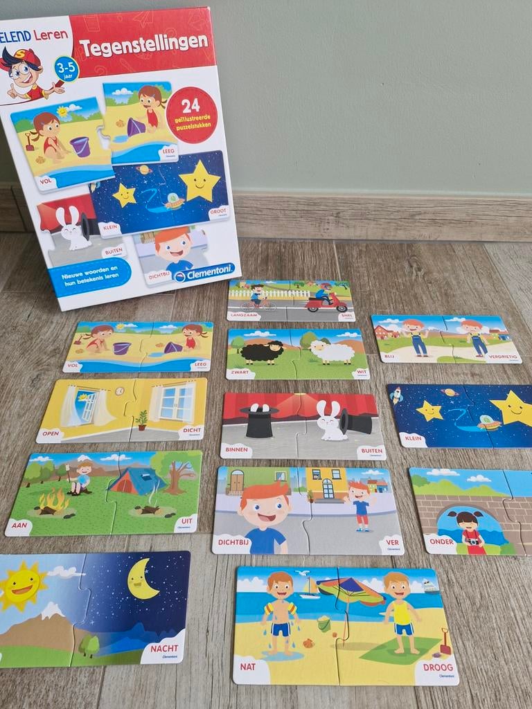 Educatieve puzzel over tegenstellingen (Clementoni), Enlèvement
