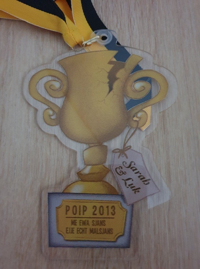 Carnaval Aalst medaille De Poipeplekkers 2013, Ophalen of Verzenden