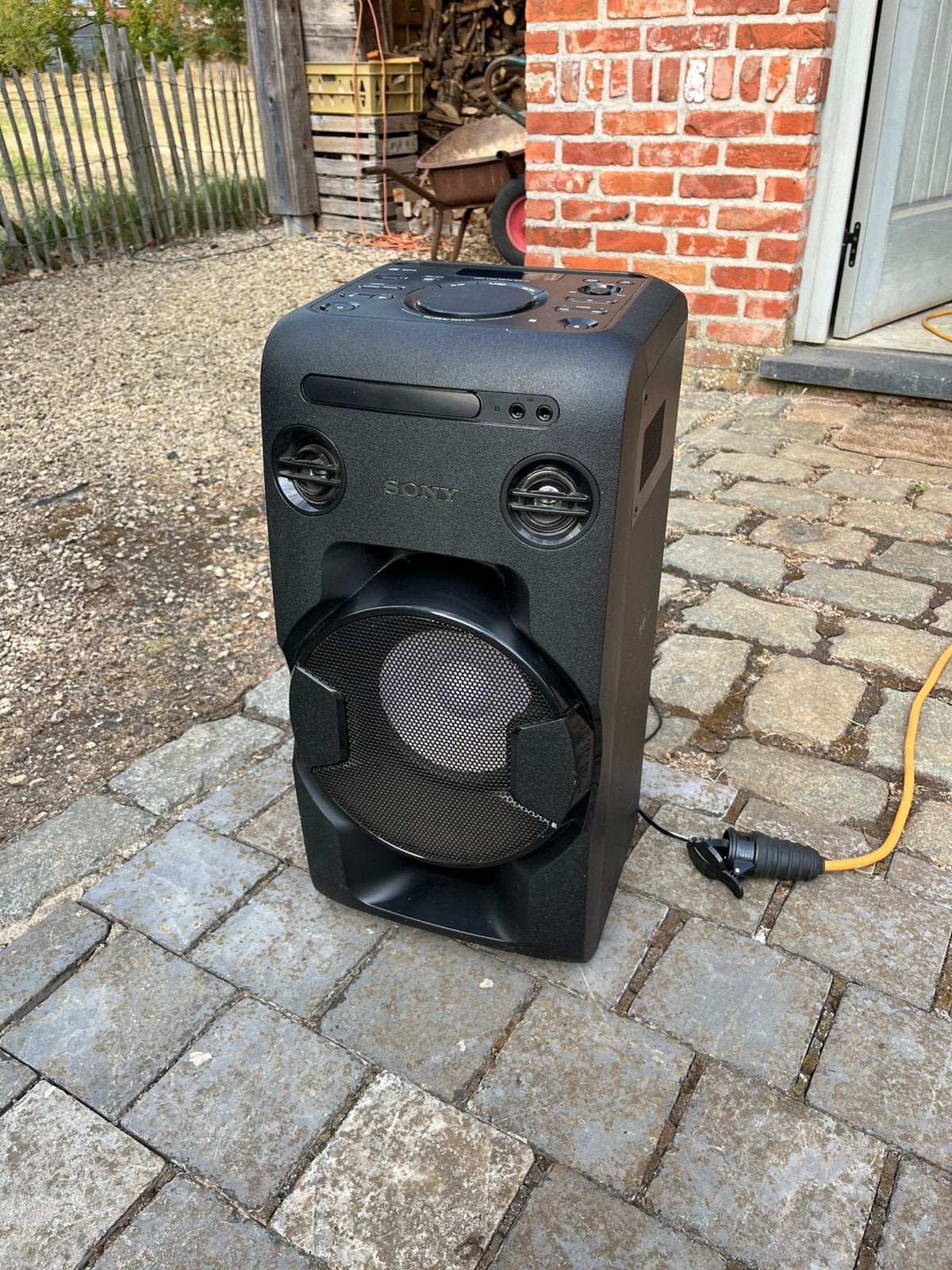 Partybox / bluetoothspeaker sony, Ophalen, Zo goed als nieuw, Radio, Met cd-speler