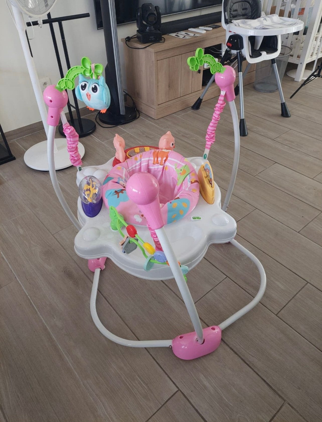 Baby jumper, Ophalen, Gebruikt