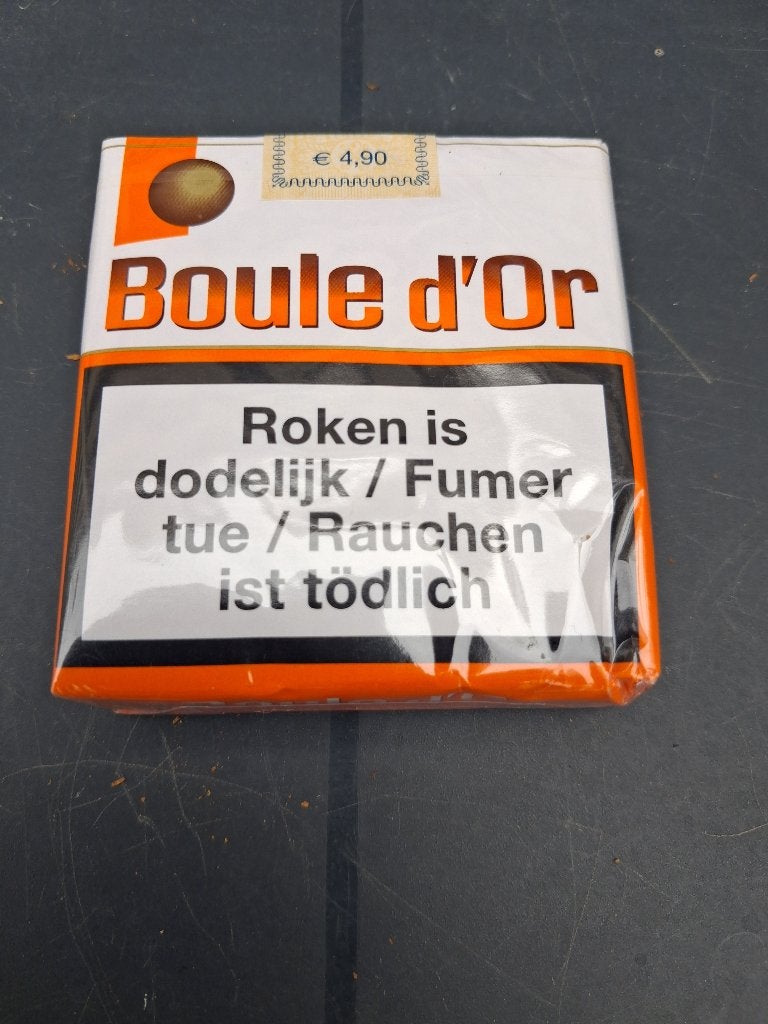 CIGARETTES BOULE D'OR... taxe 4,90, Enlèvement ou Envoi, Comme neuf, Panneau publicitaire