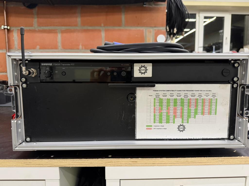 Shure PSM300 Twin Pack inclusief rack case & accesoires, Muziek en Instrumenten, Ophalen of Verzenden, Zo goed als nieuw
