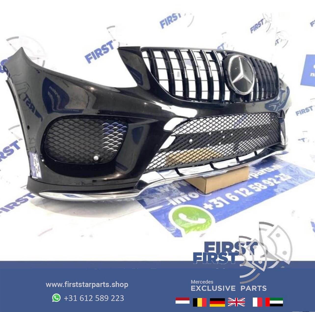 W166 GLE AMG VOORBUMPER A1668851538 GLE 350 450 43 AMG BUMPE, Utilisé, -, Avant, -