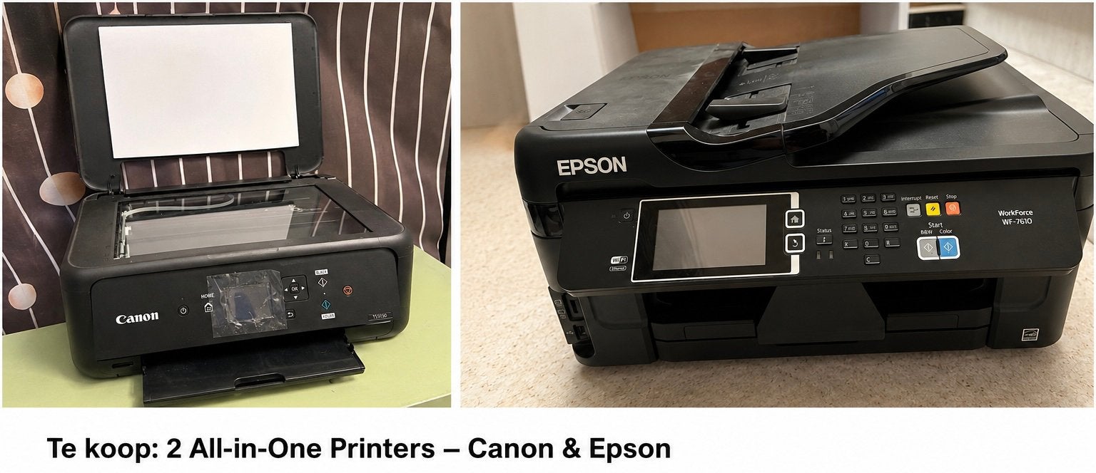 2 Printers te koop – Canon & Epson WorkForce WF-7610, Computers en Software, Printers, Zo goed als nieuw, Printer, Ophalen