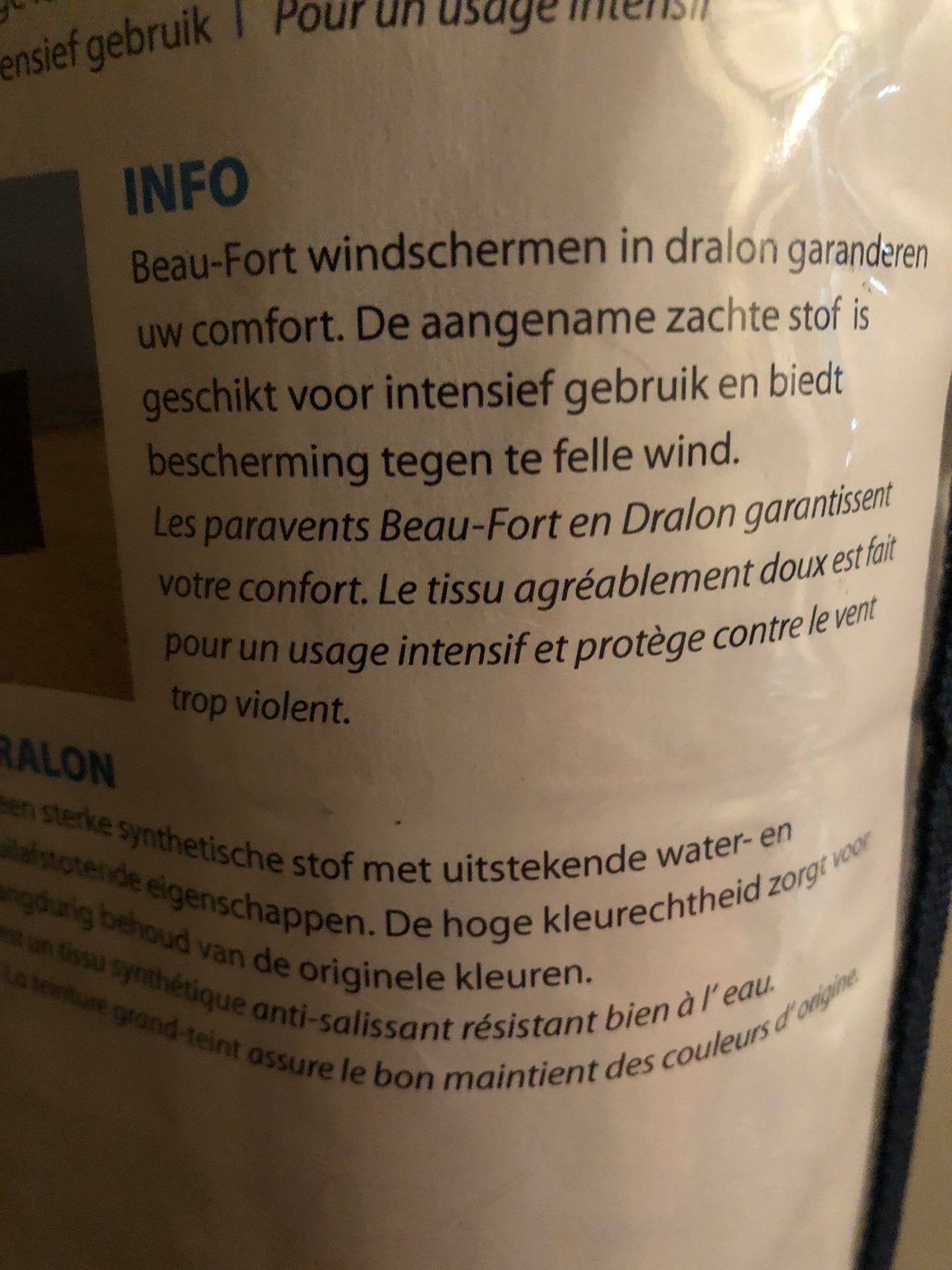 Windscherm wit, Ophalen, Zo goed als nieuw