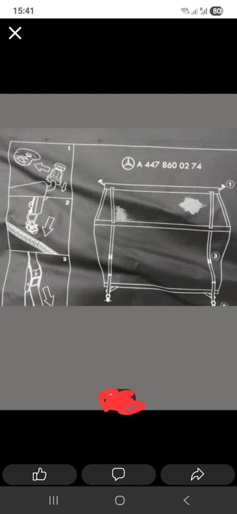 Rideaux filet bagage mercedes 639 vito v class 447, Enlèvement ou Envoi