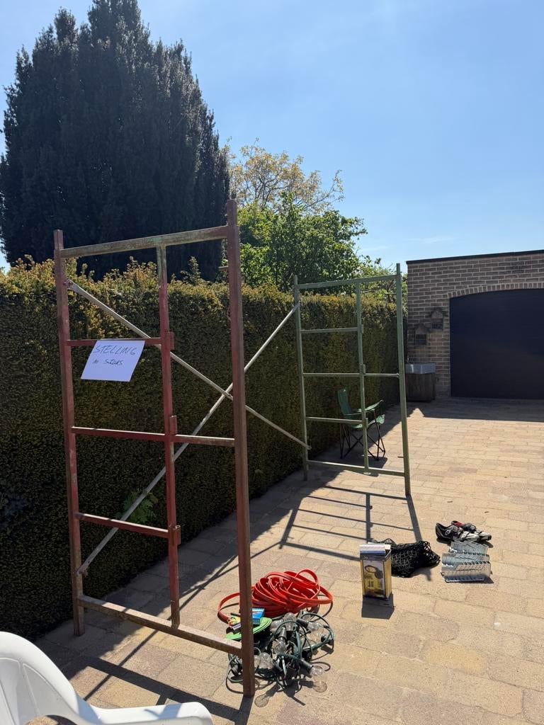 Stelling, Doe-het-zelf en Bouw, Steigers, Ophalen, Gebruikt, Gevelsteiger, Minder dan 2 meter