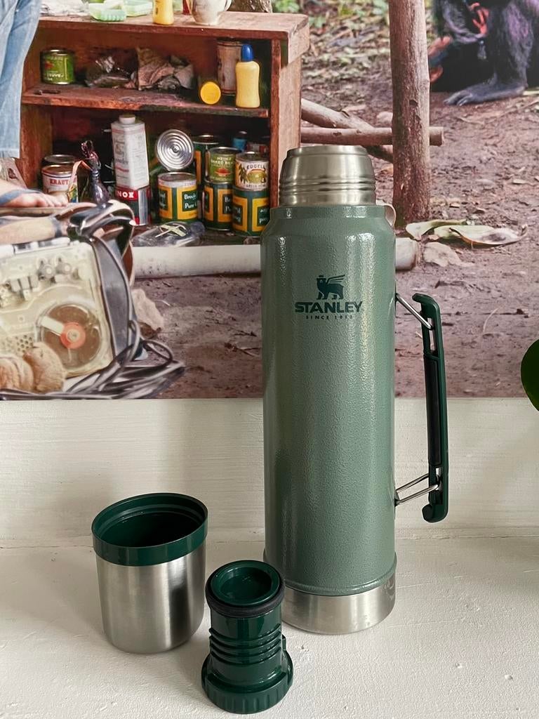 Stanley Thermosfles Legendary Classic Bottle Green 1L, Huis en Inrichting, Ophalen, Zo goed als nieuw