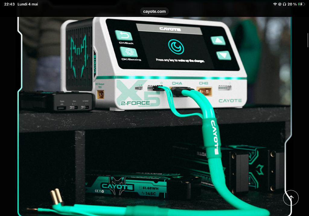 Chargeur accus Cayote le top en RC, Hobby & Loisirs créatifs, Composants électroniques, Enlèvement, Neuf
