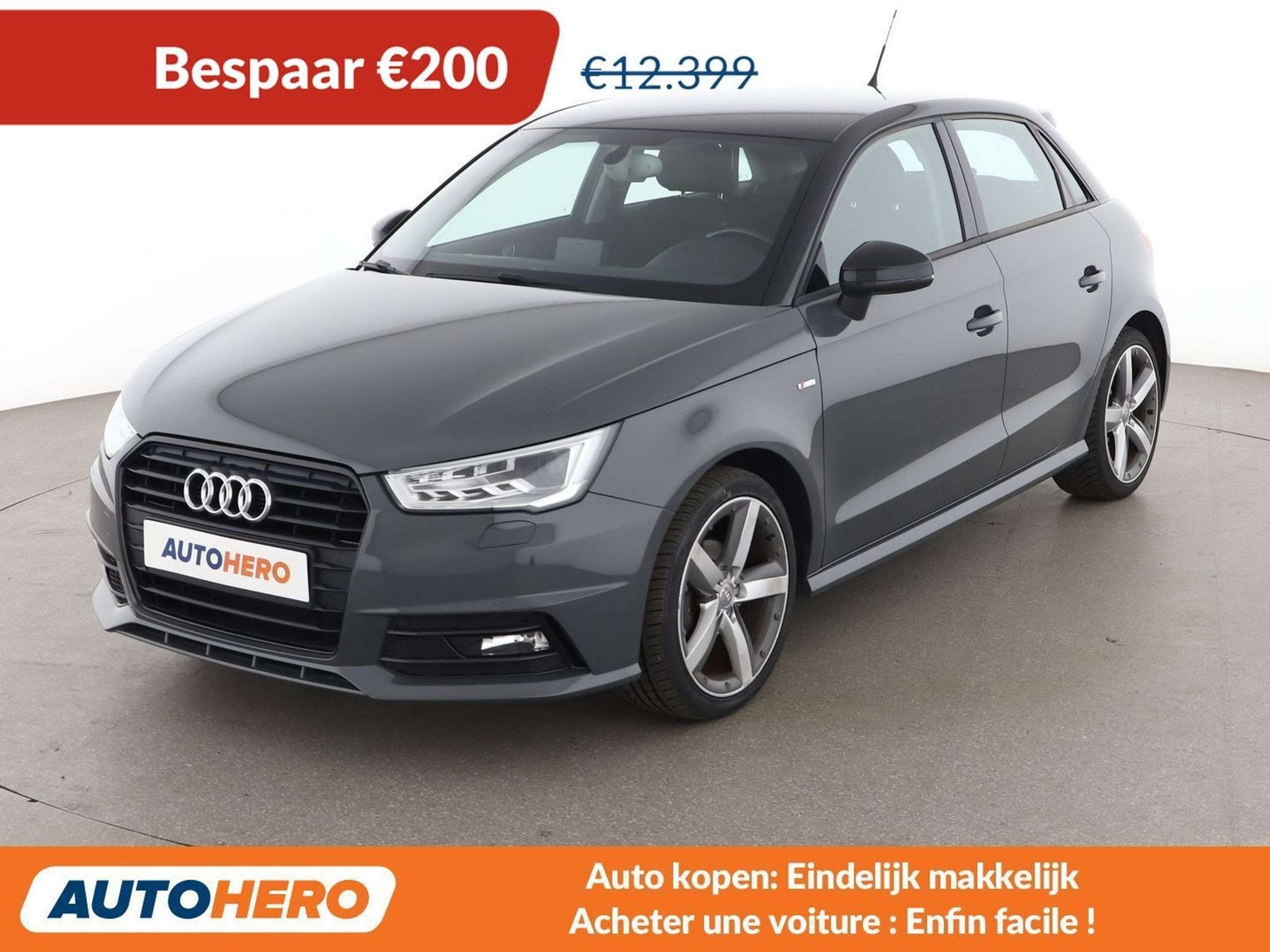 Audi A1 1.0 TFSI Attraction (bj 2017), Auto's, Voorwielaandrijving, Stof, Zwart, https://public.car-pass.be/vhr/56f0b40d-256e-4bf6-8024-bc63f299b1fb