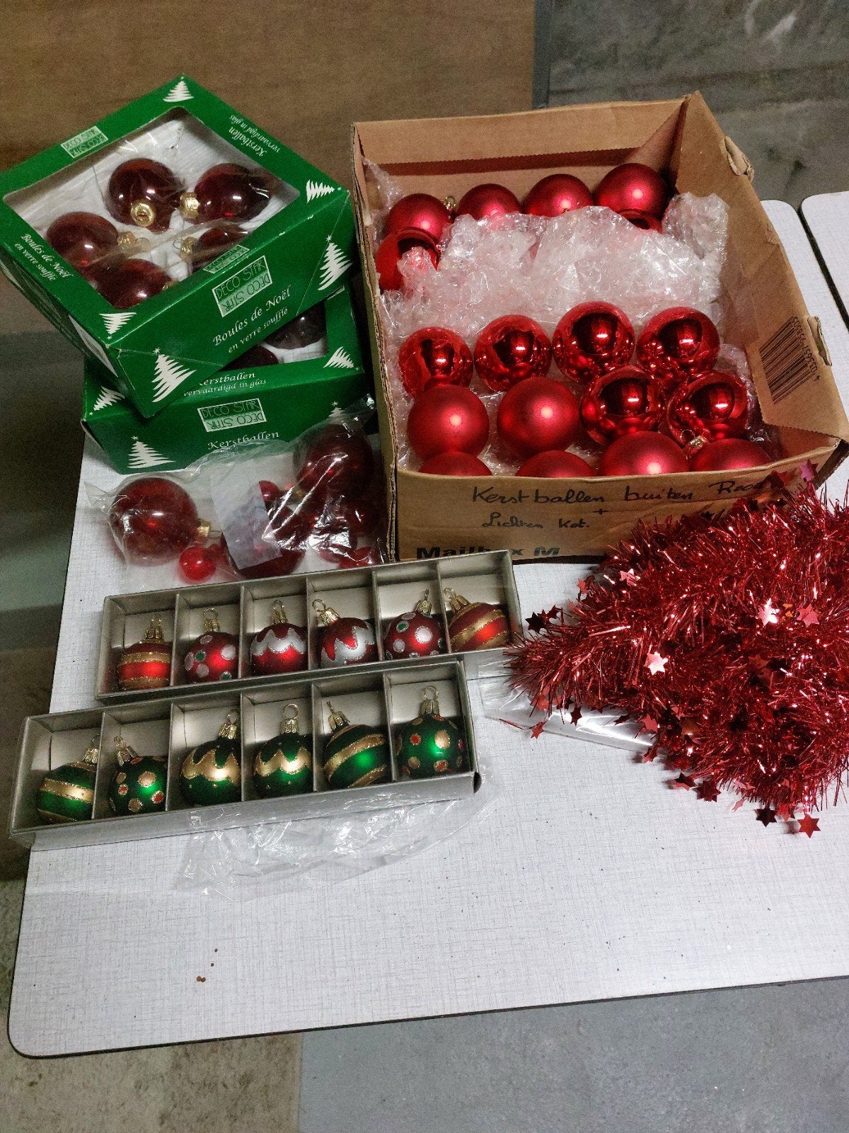 rode kerstballen, Diversen, Ophalen, Zo goed als nieuw