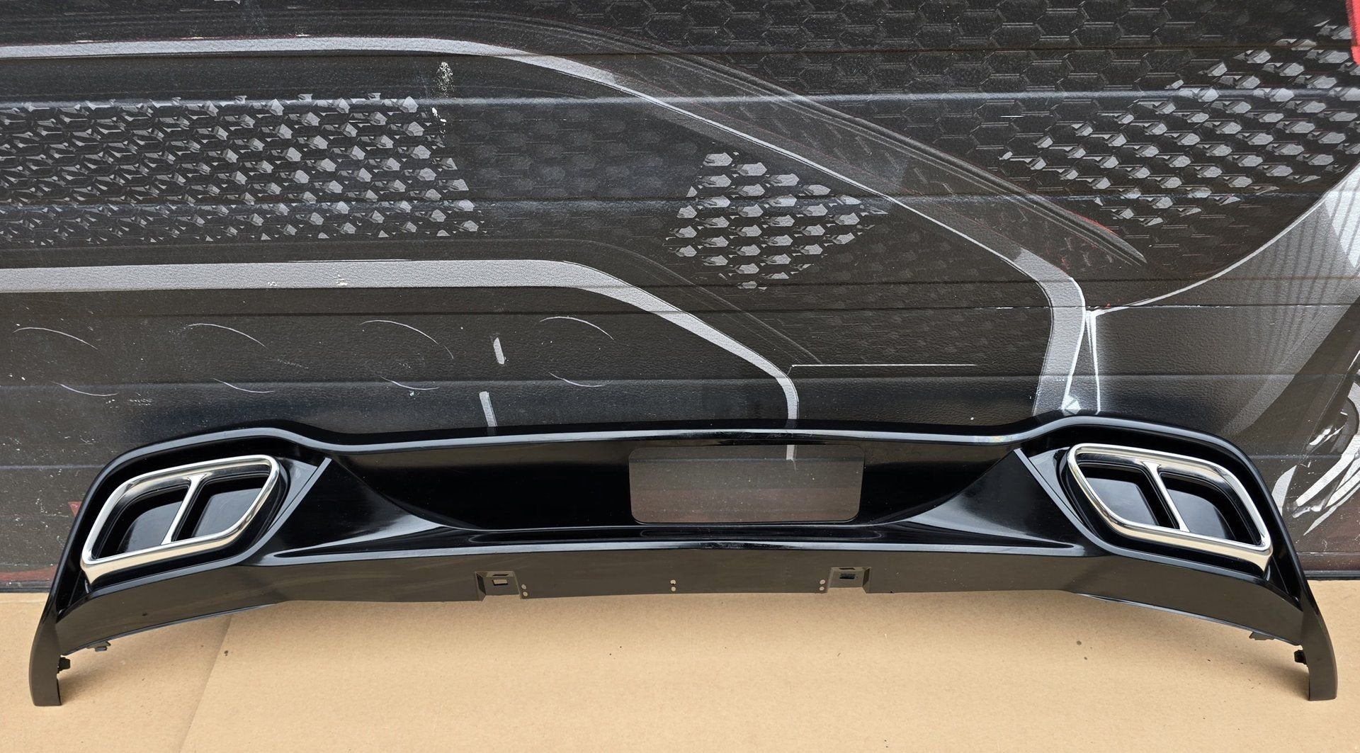 Diffuser VW Golf 8 VIII R-LINE HOOGLANS ZWART RLINE ORIGINEE, Gebruikt, -, Ophalen of Verzenden, Achter