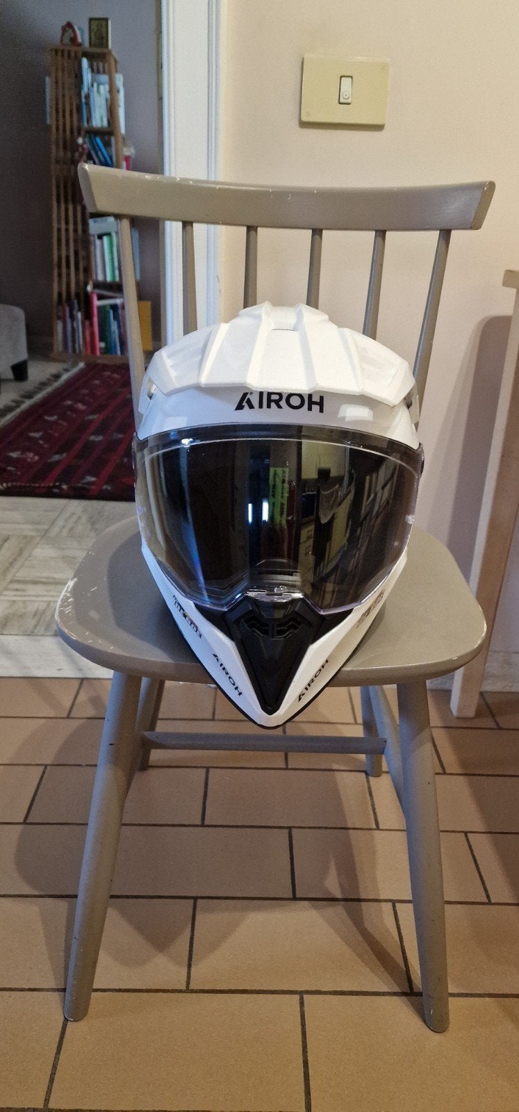 AIROH MOTORHELM MAAT LARGE PERFECTE STAAT, Motoren, Kleding | Motorhelmen, Ophalen of Verzenden
