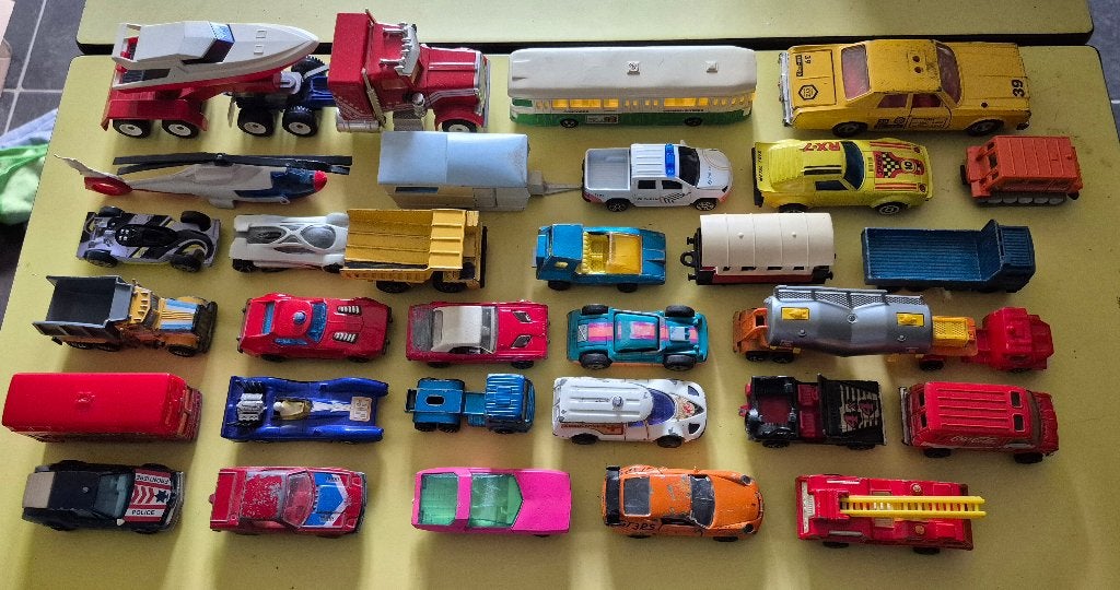 Lot vintage autootjes, matchbox,majorette etc., Ophalen of Verzenden, Gebruikt, Auto