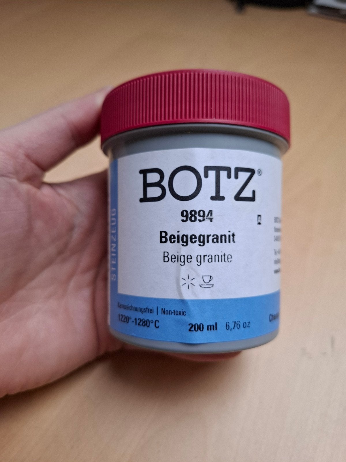 Botz keramiek glazuur, Ophalen
