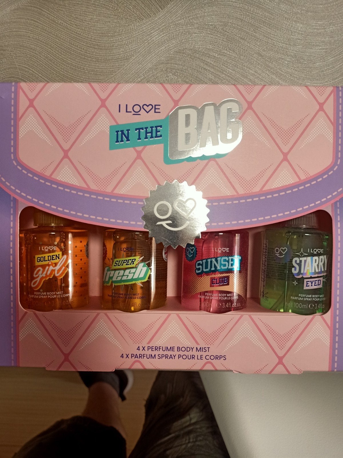 I love in the bag body mist parfum 4 verschillende geuren, Ophalen, Nieuw