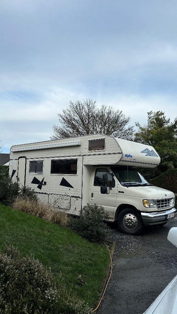 Ford Econoline E350 V8 7.3 Diesel — Oldtimer '93 Camper, Caravans en Kamperen, Mobilhomes, Automaat, Alkoof, Ford, Diesel