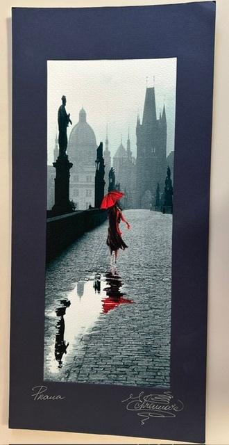 IMPRESSION COULEUR PRAGUE - SIGNÉ - RÉPUBLIQUE TCHÈQUE, Collections, Photos & Gravures, 1980 à nos jours, Enlèvement ou Envoi