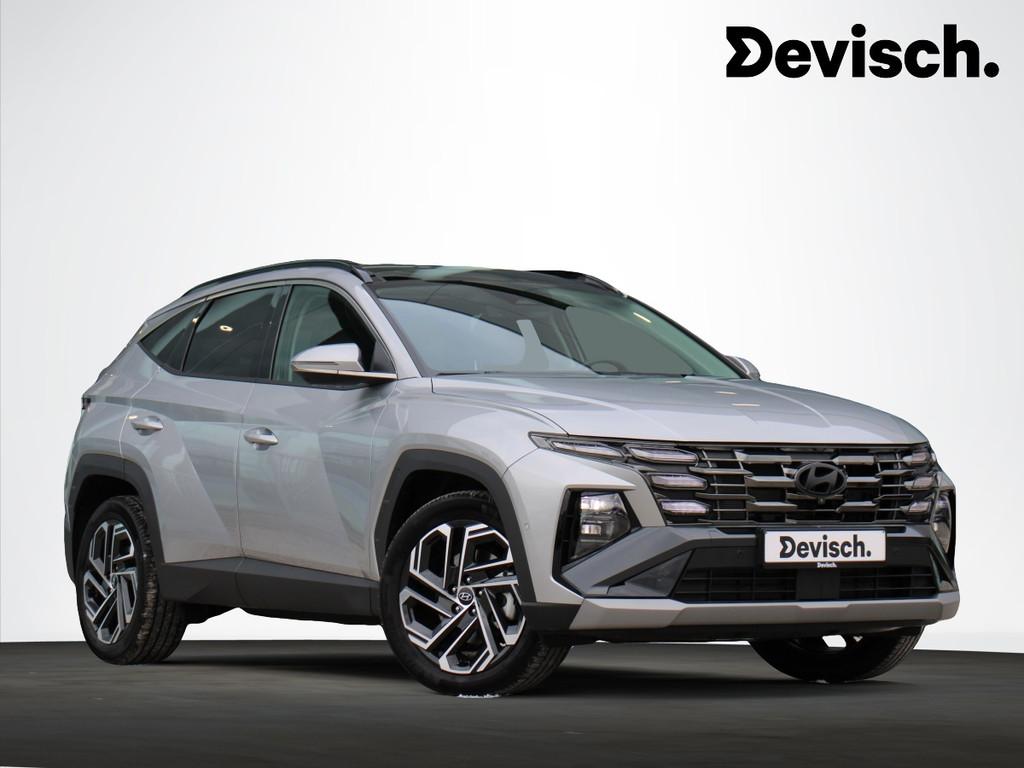 Hyundai Tucson 1.6 T-GDi A/T SHINE SENSATION 215PK *DEMOPRIJ, Autos, Hyundai, Cuir, Argent ou Gris, Achat, 129 g/km
