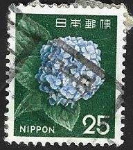 1 Postzegel Japan 1966 Planten, Ophalen of Verzenden, Gestempeld, Oost-Azië