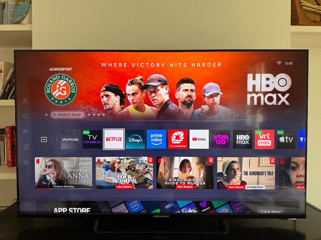 TV Edenwood 55” QLED 4k smart TV, TV, Hi-fi & Vidéo, Autres marques, QLED, 50 Hz, Comme neuf