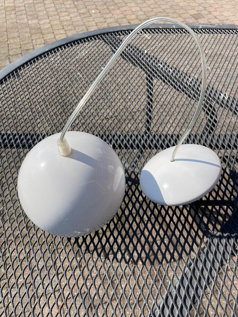 Retro bol hanglamp, Maison & Meubles, Lampes | Suspensions, Moins de 50 cm, Enlèvement, Utilisé, Métal