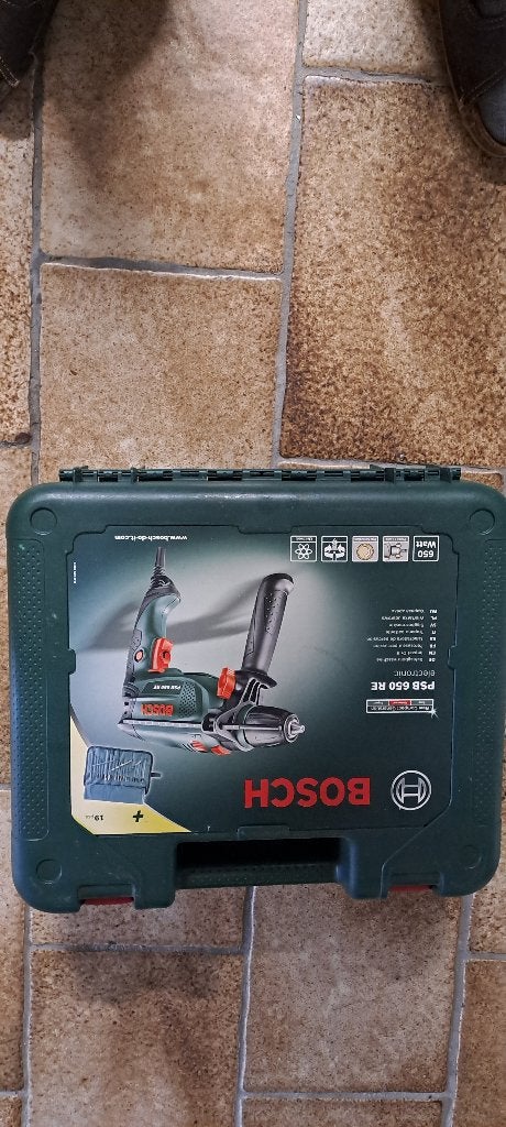 Perceuse électrique Bosch PSB 650 RE, Bricolage & Construction, 600 watts ou plus, Comme neuf, Enlèvement, Perceuse
