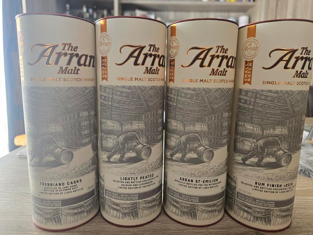 Whisky arran 4 flessen, Verzamelen, Wijnen, Ophalen, Nieuw